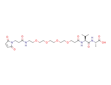 N-[19-(2,5-dioxo-2,5-dihydro-1H-pyrrol-1-yl)-17-oxo-4,7,10,13-tetraoxa-16-azanonadecan-1-oyl]-L-valyl-L-alanine