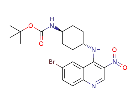 tert-butyl N-{4-[(6-bromo-3-nitroquinolin-4-yl)amino]cyclohexyl}carbamate