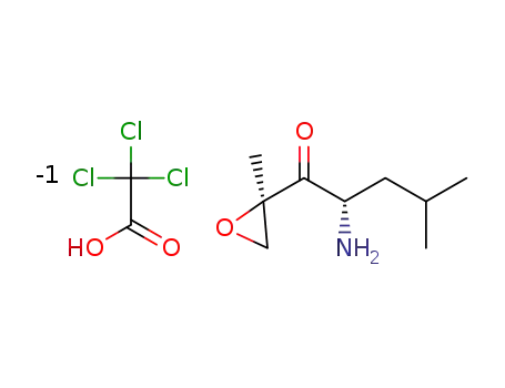 (S)-2-amino-4-methyl-1-((R)-2-methyloxiran-2-yl)pentan-1-one trichloroacetic acid salt