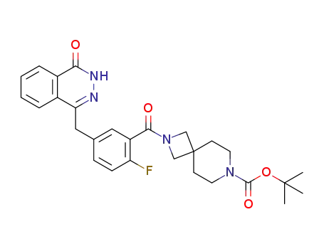 tert-butyl 1-(2-fluoro-5-((4-oxo-3,4-dihydrophthalazin-1-yl)-methyl)benzoyl)-1,7-diazaspiro[3.5]nonane-7-carboxylate