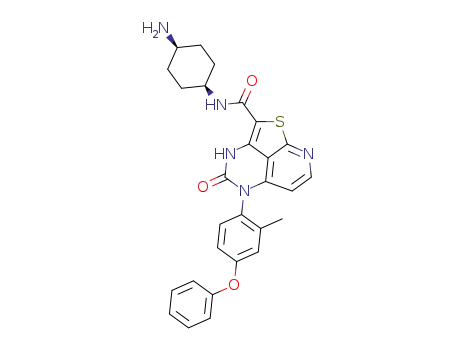 N-((1S,4S)-4-aminocyclohexyl)-5-(2-methyl-4-phenoxyphenyl)-4-oxo-4,5-dihydro-3H-1-thia-3,5,8-triazaacenaphthylene-2-carboxamide