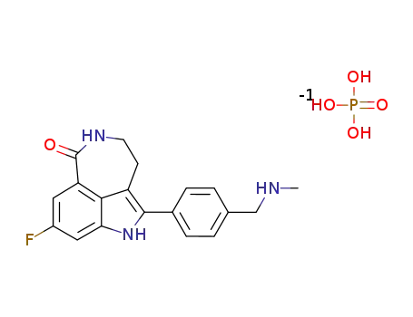 8-fluoro-2-{4-[(methylamino)methyl]phenyl}-1,3,4,5-tetrahydro-6H-azepino[5,4,3-cd]indol-6-one phosphate