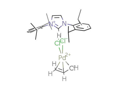 [N,N'-bis-[2,6-(di-iso-propyl)phenyl]imidazol-2-ylidene·H][Pd(η3-crotyl)Cl2]