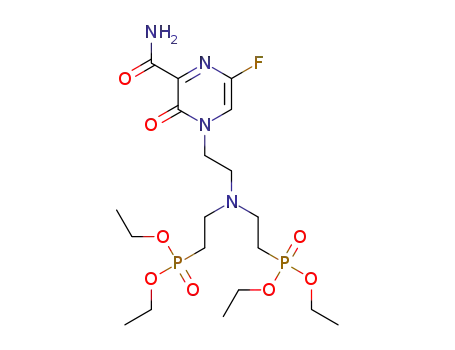 tetraethyl 3-(2-(3-carbamoyl-5-fluoro-2-oxopyrazin-1-yl)ethyl)-3-azapentane-1,5-diphosphonate