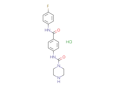 N-(4-((4-fluorophenyl)carbamoyl)phenyl)piperazine-1-carboxamide hydrochloride