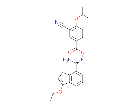 N-((3 -cyano-4-isopropoxybenzoyl)oxy)-3 -ethoxy-1H-indene-7-carboximidamide