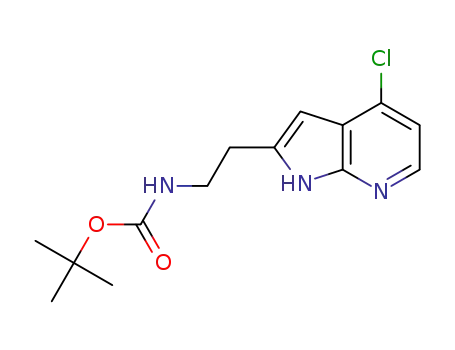 tert-butyl (2-(4-chloro-1H-pyrrolo[2,3-b]pyridin-2-yl)ethyl)carbamate