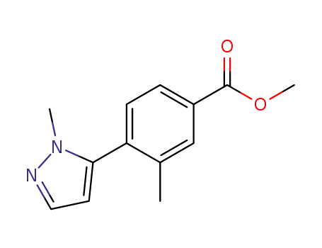 methyl 3-methyl-4-(1-methyl-1H-pyrazol-5-yl)benzoate
