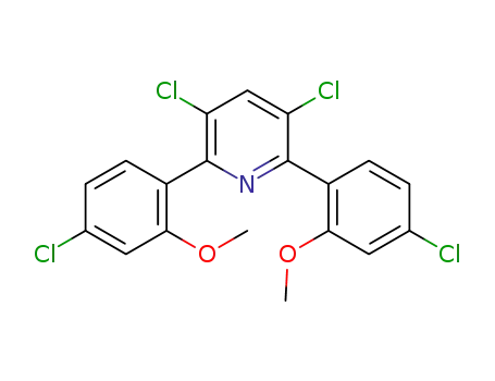 3,5-dichloro-2,6-bis-(4-chloro-2-methoxyphenyl)pyridine