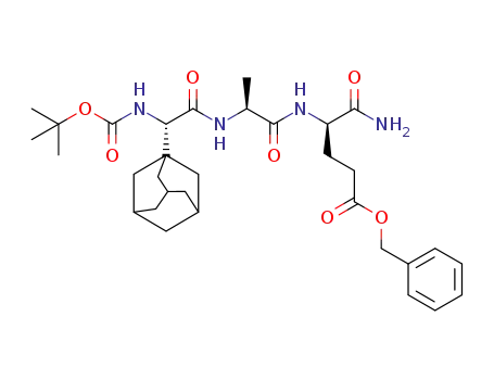 tert-butyloxycarbonyl (S)-2-adamant-1-ylglycyl-L-alanyl-D-isoglutamine benzyl ester