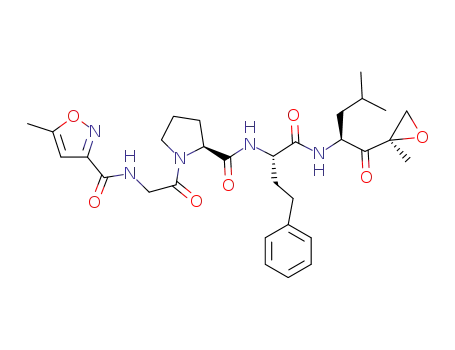 5-methyl-N-(2-((S)-2-((S)-1-((S)-4-methyl-1-((R)-2-methyloxiran-2-yl)-1-oxopentan-2-ylamino)-1-oxo-4-phenylbutan-2-ylcarbamoyl)pyrrolidin-1-yl)-2-oxoethyl)isoxazole-3-carboxamide