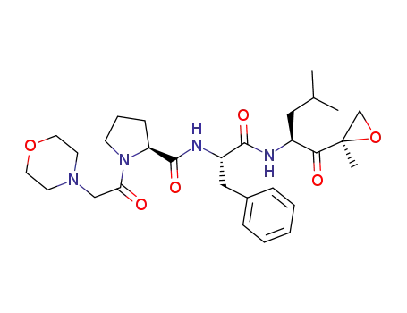 (S)-N-((S)-1-((S)-4-methyl-1-((R)-2-methyloxiran-2-yl)-1-oxopentan-2-ylamino)-1-oxo-3-phenylpropan-2-yl)-1-(2-morpholinoacetyl)pyrrolidine-2-carboxamide