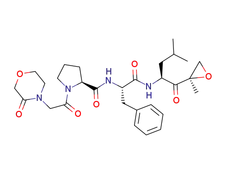 (S)-N-((S)-1-((S)-4-methyl-1-((R)-2-methyloxiran-2-yl)-1-oxopentan-2-ylamino)-1-oxo-3-phenylpropan-2-yl)-1-(2-(3-oxomorpholino)acetyl)pyrrolidine-2-carboxamide