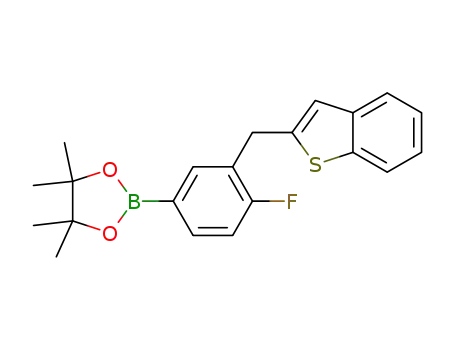 3-(benzo[b]thiophen-2-ylmethyl)-4-fluorophenylboronic acid pinacol ester