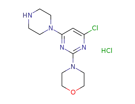 4-(4-chloro-6-(piperazin-1-yl)pyrimidin-2-yl)morpholine hydrochloride
