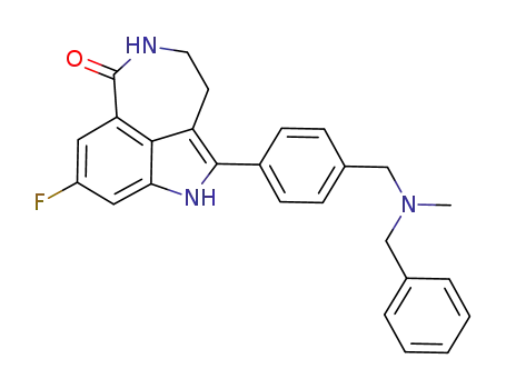 4-(8-fluoro-6-oxo-3,4,5,6-tetrahydro-1H-aza-[5,4,3-cd]indol-2-yl)benzyl(methyl)benzyl amine