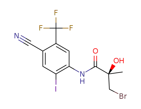 (R)-3-bromo-N-(4-cyano-2-iodo-5-(trifluoromethyl)phenyl)-2-hydroxy-2-methylpropanamide