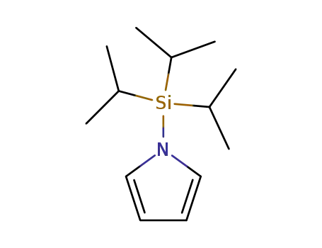 Molecular Structure of 87630-35-1 (1-(Triisopropylsilyl)pyrrole)