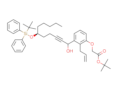 tert-butyl 2-(2-allyl-3-((6S)-6-((tert-butyldiphenylsilyl)oxy)-1-hydroxyundec-2-yn-1-yl)phenoxy)acetate