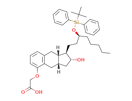2-(((1R,2R,3aS,9aS)-1-((S)-3-((tert-butyldiphenylsilyl)oxy)octyl)-2-hydroxy-2,3,3a,4,9,9a-hexahydro-1H-cyclopenta[b]naphthalen-5-yl)oxy)acetic acid