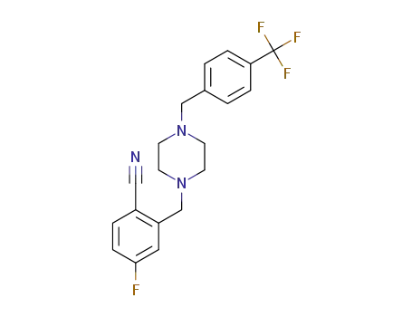 2-((4-(4-trifluoromethylbenzyl)piperazin-1-yl)methyl)-4-fluorobenzonitrile