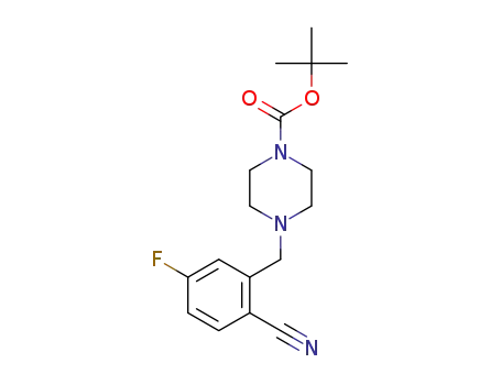 tert-butyl 4-(2-cyano-5-fluorobenzyl)piperazine-1-carboxylate