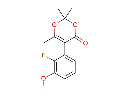 5-(2-fluoro-3-methoxyphenyl)-2,2,6-trimethyl-4H-1,3-dioxin-4-one