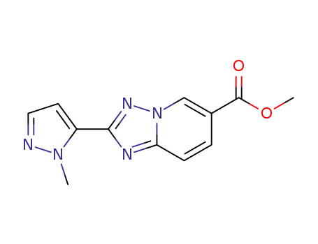 methyl 2-(1-methyl-1H-pyrazol-5-yl)[1,2,4]triazolo[1,5-a]pyridine-6-carboxylate
