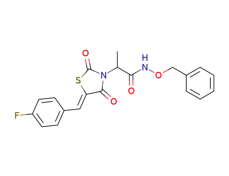 N-(benzyloxy)-2-(5-(4-fluorobenzylidene)-2,4-dioxothiazolidin-3-yl)propanamide