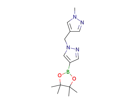 1-methyl-4-((4-(4,4,5,5-tetramethyl-1,3,2-dioxaborolan-2-yl)-1H-pyrazol-1-yl)methyl)-1H-pyrazole