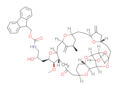 N-Fmoc-(1S,3S,6S,9S,12S,14R,16R,18S,20R,21R,22S,26R,29S,31R,32S,33R,35R,36S)-20-[(2S)-3-amino-2-hydroxypropyl]-21-methoxy-14-methyl-8,15-bis(methylene)-2,19,30,34,37,39,40,41-octaoxanonacyclo[24.9.2.13,32.13,33.16,9.112,16.018,22.029,36.031,35]hentetracontan-24-one