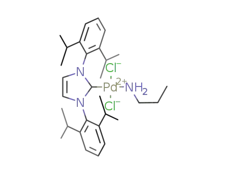 {1,3-bis[2,6-di(propan-2-yl)phenyl]-1,3-dihydro-2H-imidazol-2-ylidene}dichloro(1-propylamine)palladium