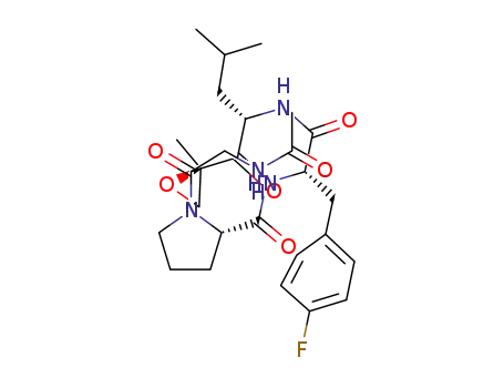 (S)-1-(2-acetamidoacetyl)-N-((S)-3-(4-fluorophenyl)-1-((S)-4-methyl-1-((R)-2-methyloxiran-2-yl)-1-oxopentan-2-ylamino)-1-oxopropan-2-yl)pyrrolidine-2-carboxamide
