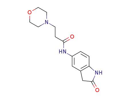 3-morpholine-N-(2-oxindolin-5-yl)propionamide