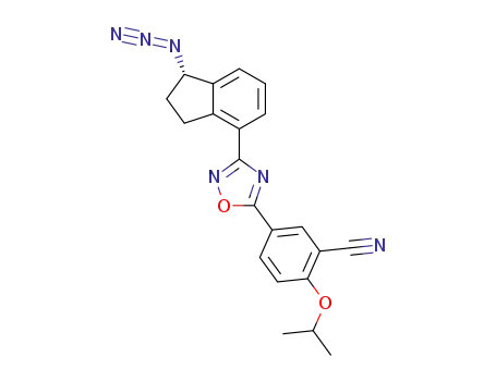 (S)-5-(3-(1-azido-2,3-dihydro-1H-inden-4-yl)-1,2,4-oxadiazol-5-yl)-2-isopropoxybenzonitrile
