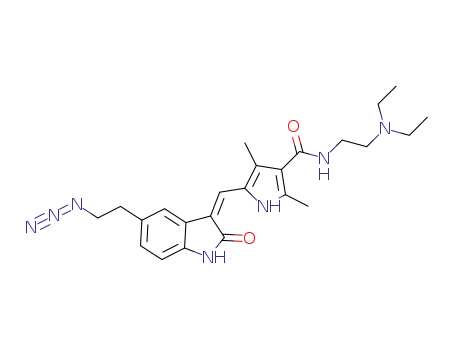 (Z)-5-((5-(2-azidoethyl)-2-oxoindolin-3-ylidene)methyl)-N-(2-(diethylamino)ethyl)-2,4-dimethyl-1H-pyrrole-3-carboxamide