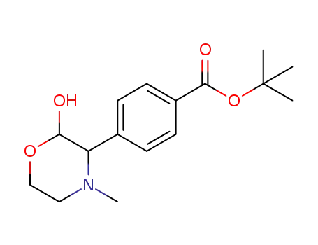 tert-butyl 4-(2-hydroxy-4-methylmorpholin-3-yl)benzoate
