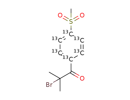 2-bromo-2-methyl-1-(4-(methylsulfonyl)phenyl-[13C6])propan-1-one