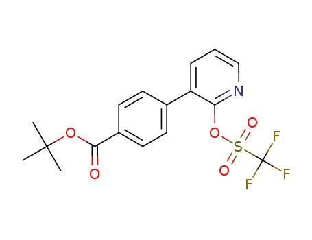 tert-butyl 4-[2-[[(trifluoromethyl)sulfonyl]oxy]pyridin-3-yl]-benzoate