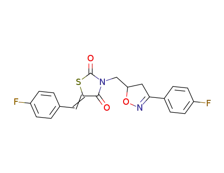 5-(4-fluorobenzylidene)-N-(3-(4-fluorophenyl)isoxazolin-5-yl)methylthiazolidine-2,4-dione