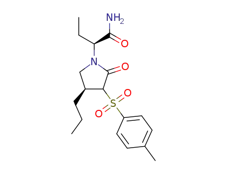 (2S)-2-((4S)-2-oxo-4-propyl-3-tosylpyrrolidin-1-yl)butanamide