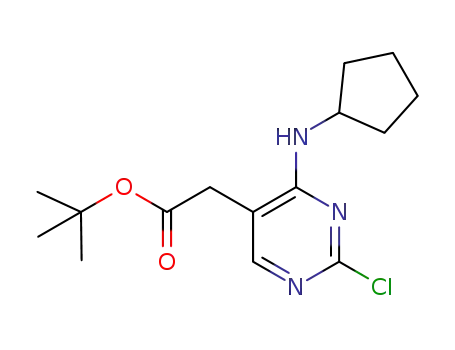 tert-butyl 2-(2-chloro-4-(cyclopentylamino)pyrimidin-5-yl)acetate