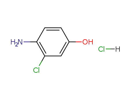 Molecular Structure of 52671-64-4 (4-Amino-3-chlorophenol hydrochloride)