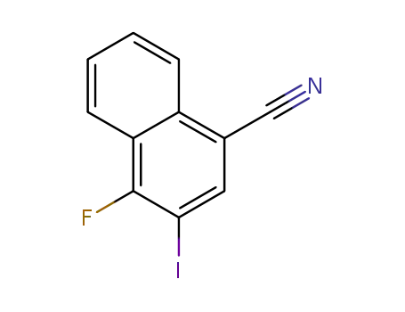 4-fluoro-3-iodo-naphthalene-1-carbonitrile