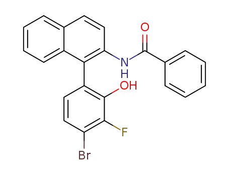 N-(1-(4-bromo-3-fluoro-2-hydroxyphenyl)naphthalen-2-yl)benzamide