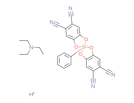 triethylammonium bis(4,5-dihydroxyphthalonitrilecatecholato)phenylsilicate