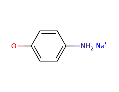 Molecular Structure of 15267-98-8 (Phenol, 4-amino-, monosodium salt)