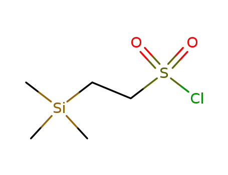 Molecular Structure of 106018-85-3 (2-(TRIMETHYLSILYL)ETHANESULFONYL CHLORI&)