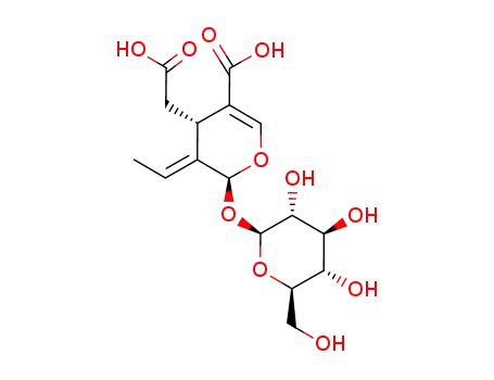 (2S,4S,E)-4-(carboxymethyl)-3-ethylidene-2-{[(2R,3S,4R,5R,6S)-3,4,5-trihydroxy-6-(hydroxymethyl)tetrahydro-2H-pyran-2-yl]oxy}-3,4-dihydro-2H-pyran-5-carboxylic acid