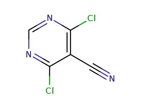 Molecular Structure of 5305-45-3 (4,6-dichloropyrimidine-5-carbonitrile)